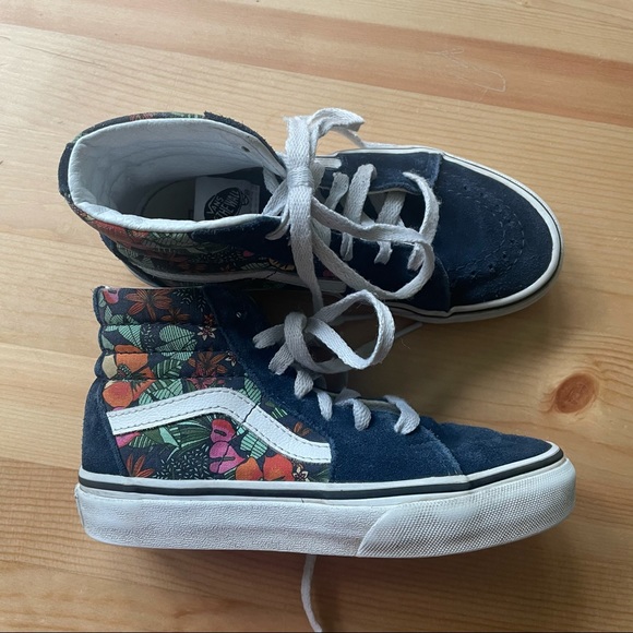 Vans Sk8 Hi Top Hibiscus Sneakers - Picture 5 of 13